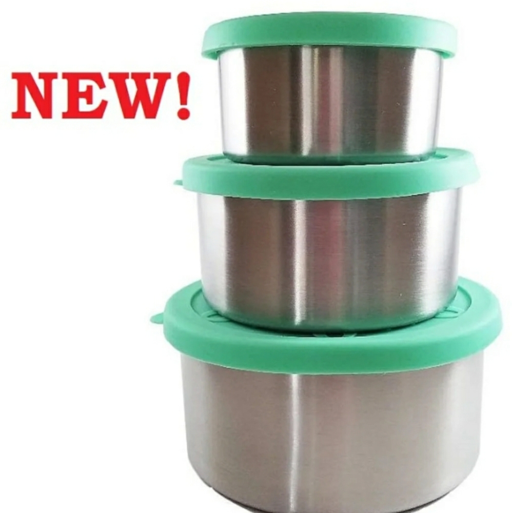 3 Piece Stainless Steel Containers Set
